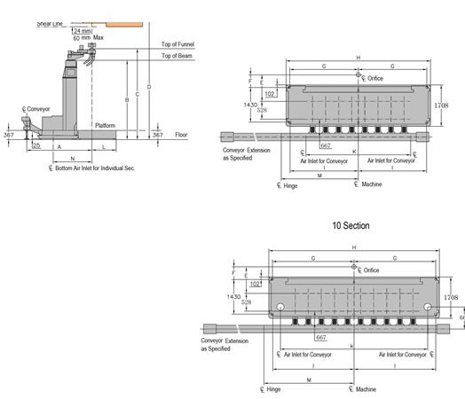 Máquina IS simple gota HD8.10 Máquina de secciones individuales